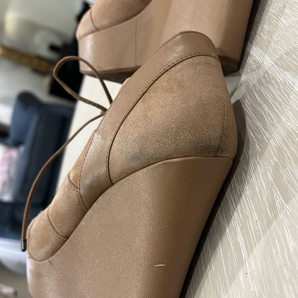 Gianni Bini Lace Up Strappy Wedges Size 8 - Picture 7 of 9